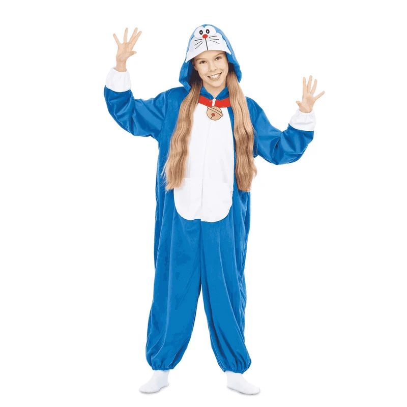 Disfraz de Doraemon jumpsuit 6-8 años infantil