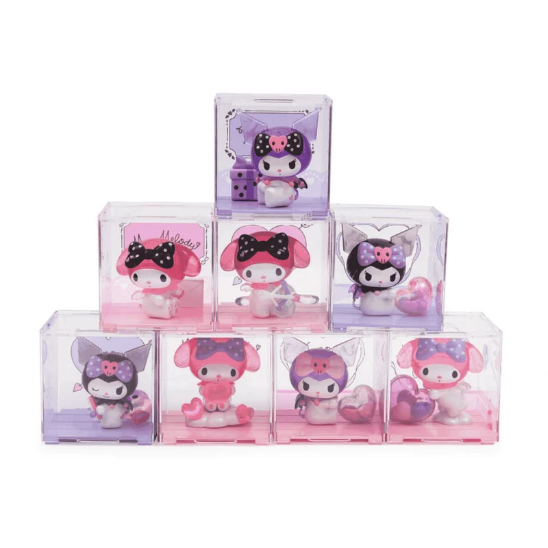 Figura sorpresa Kuromi & My Melody Love Story Hello Kitty