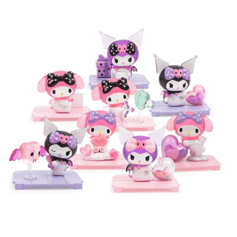 Figura sorpresa Kuromi & My Melody Love Story Hello Kitty