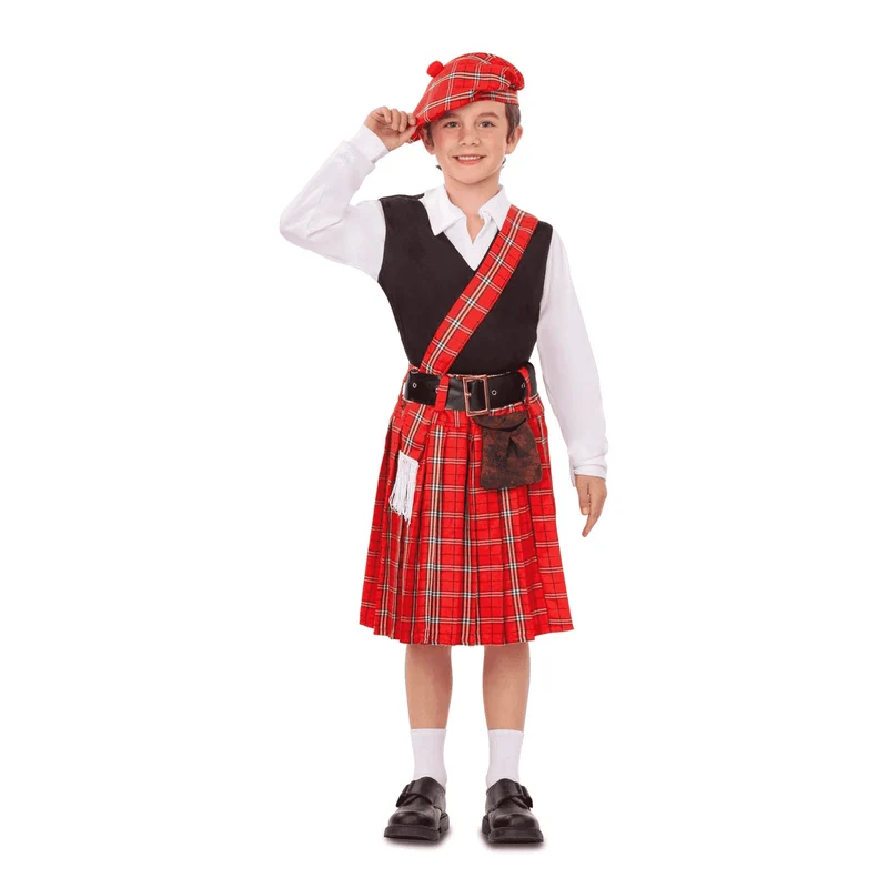 Disfraz de Escocés 10-12 años infantil