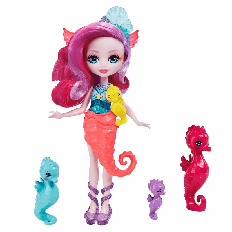 Royal Enchantimals Ocean Kingdom Muñeca Sedda Sea Horse con Mascota 4 años