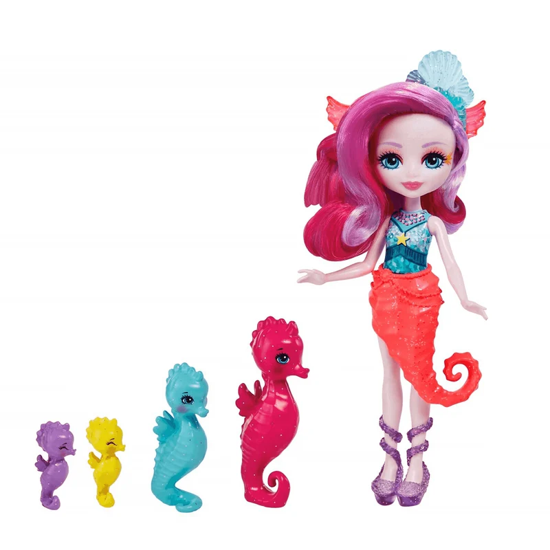 Royal Enchantimals Ocean Kingdom Muñeca Sedda Sea Horse con Mascota 4 años