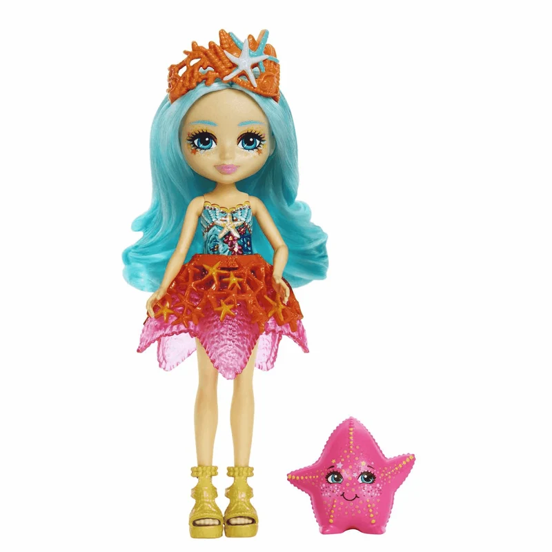 Royal Enchantimals Ocean Kingdom Muñeca Starla Starfish con mascota 4 años