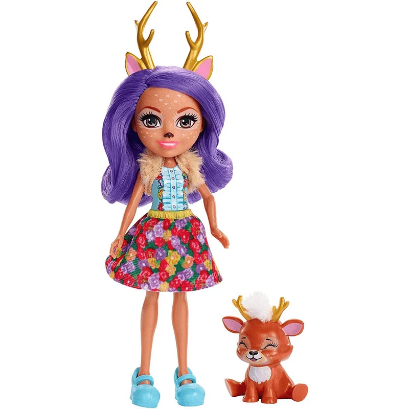 Enchantimals Muñeca Danessa Deer con mascota 4 años