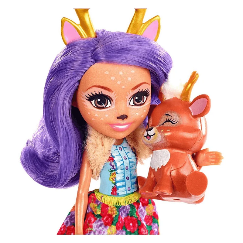 Enchantimals Muñeca Danessa Deer con mascota 4 años