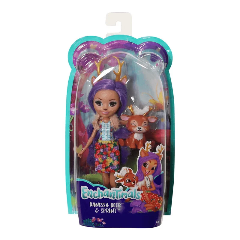 Enchantimals Muñeca Danessa Deer con mascota 4 años
