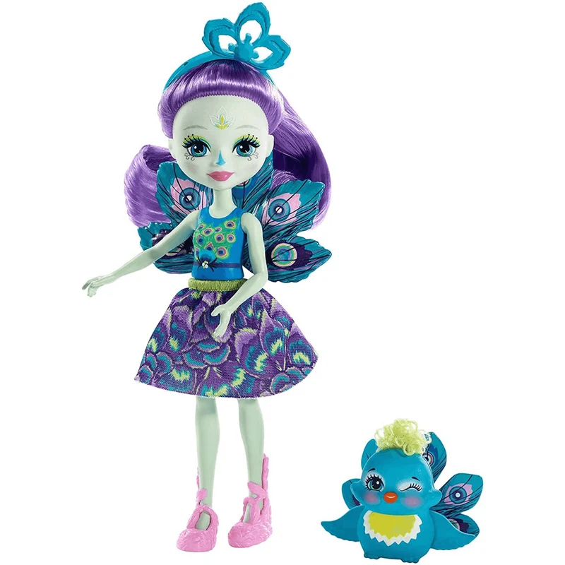 Enchantimals Muñeca Patter Peacock con Mascota 4 años