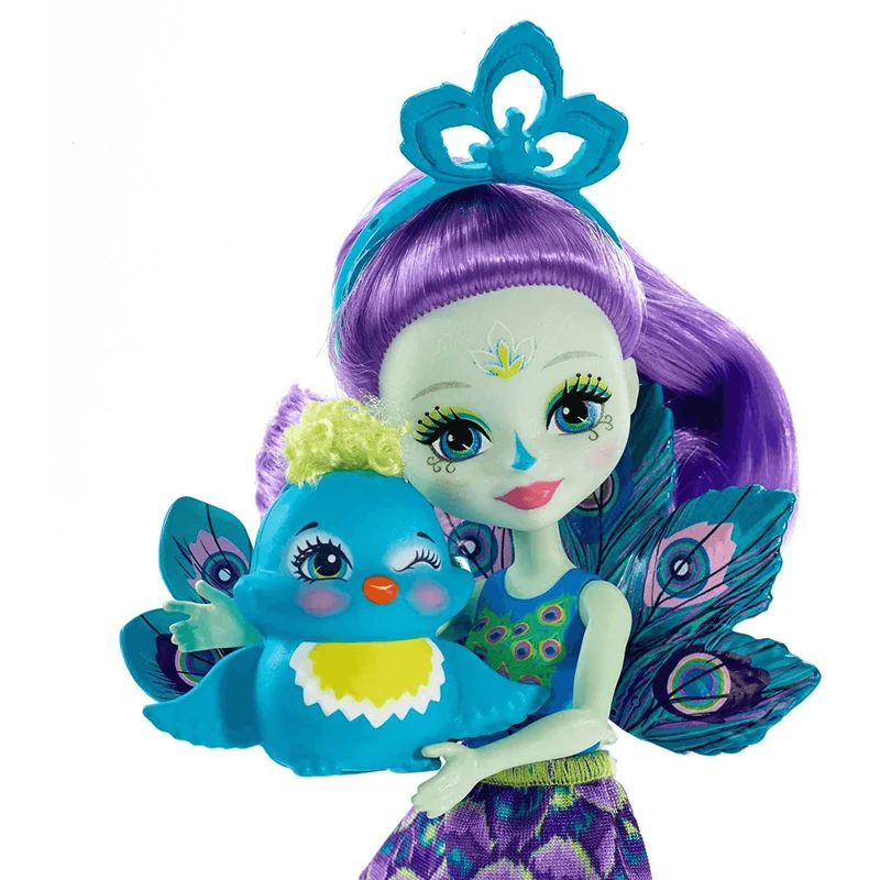 Enchantimals Muñeca Patter Peacock con Mascota 4 años