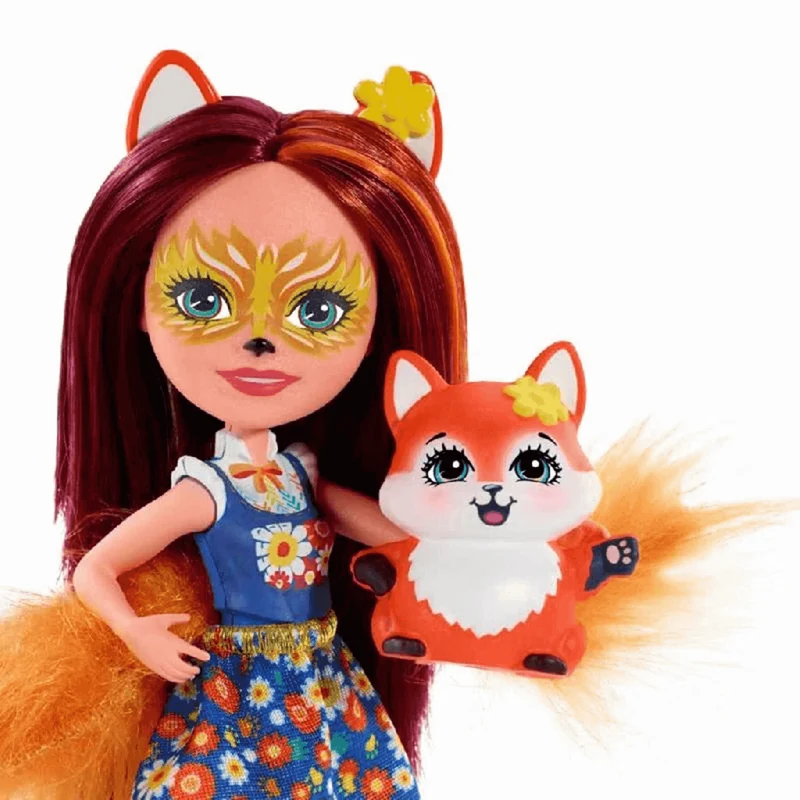 Enchantimals Muñeca Felicity Foz con Mascota 4 años