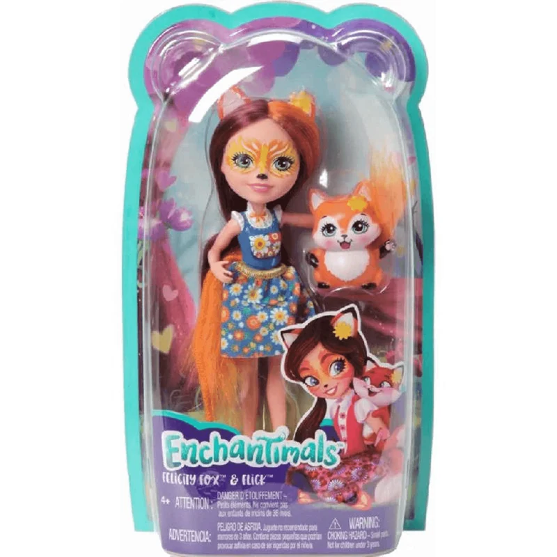 Enchantimals Muñeca Felicity Foz con Mascota 4 años
