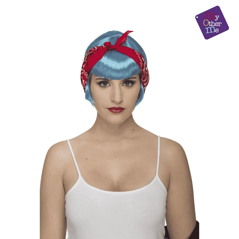 Peluca Pin-up para disfraz