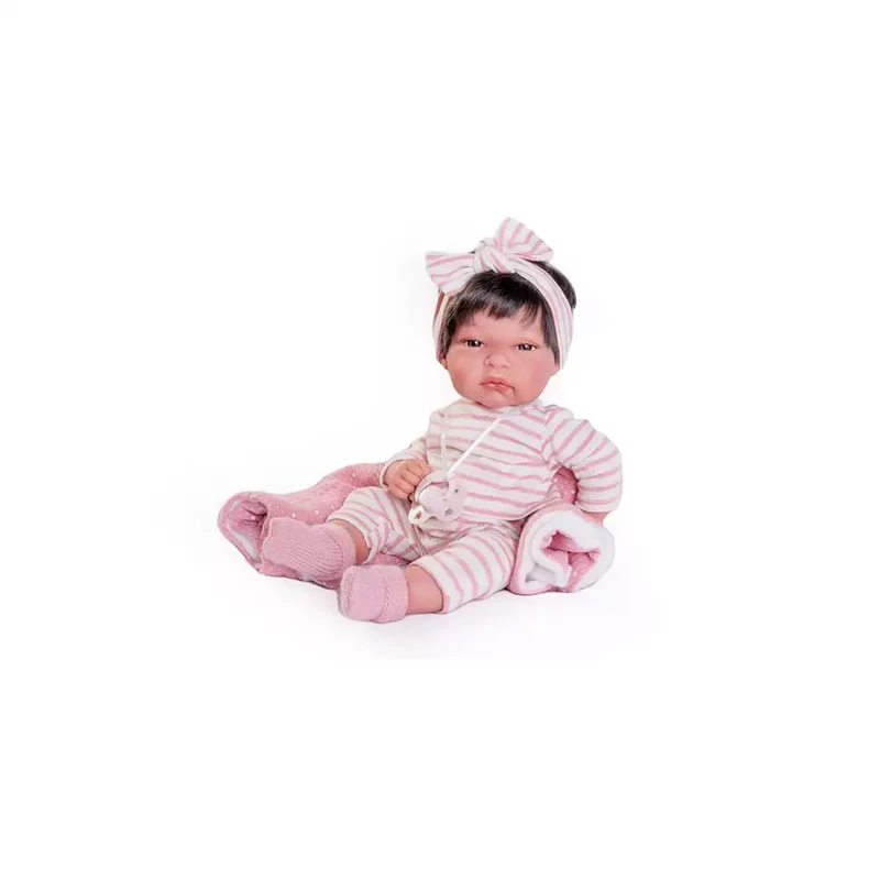 Muñecas Antonio Juan Recién Nacida Baby Toneta con toquilla Rosa