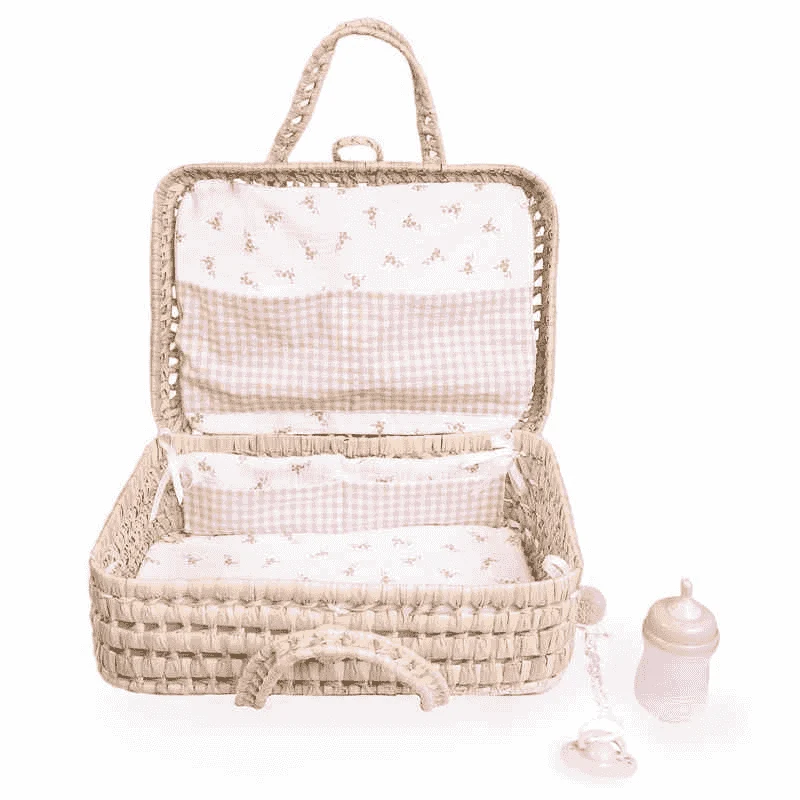 Muñecas Antonio Juan Maletín de Palma flores y vichy