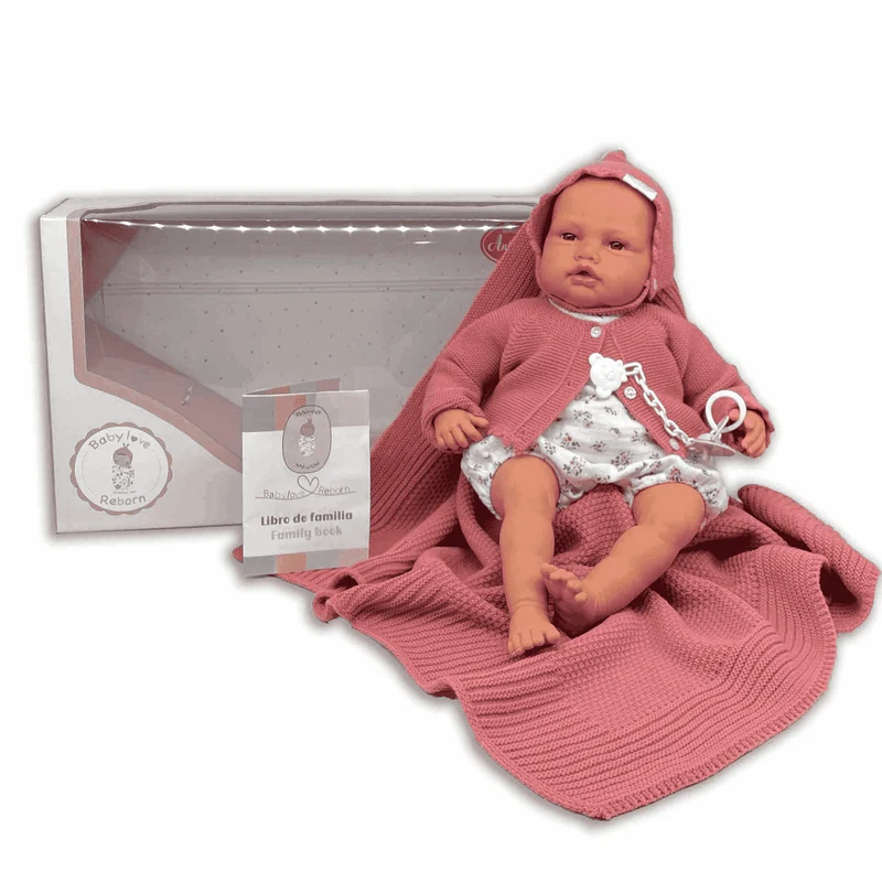 Muñecas Antonio Juan Muñeca Reborn Baby Love de 42 cm