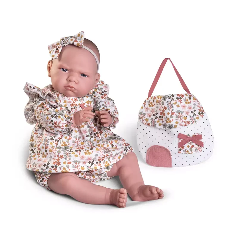 Muñeca mi primer Reborn Berta bolsita casita Antonio Juan