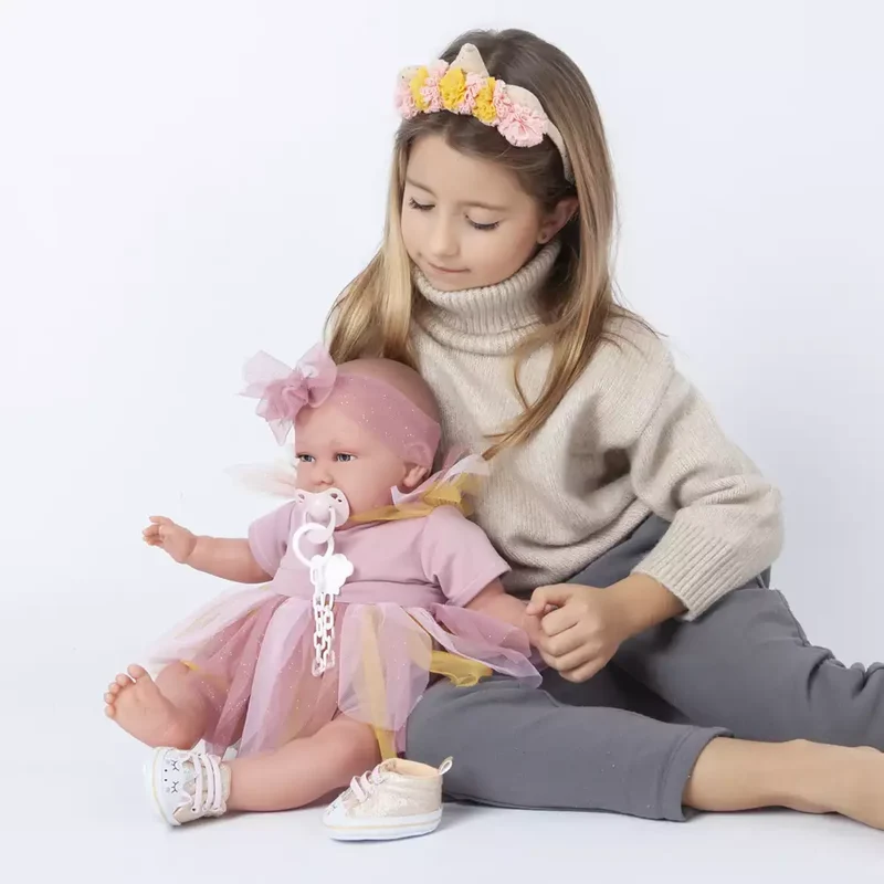 Muñecas Antonio Juan Mi Primer Reborn Daniela Hada con Diadema