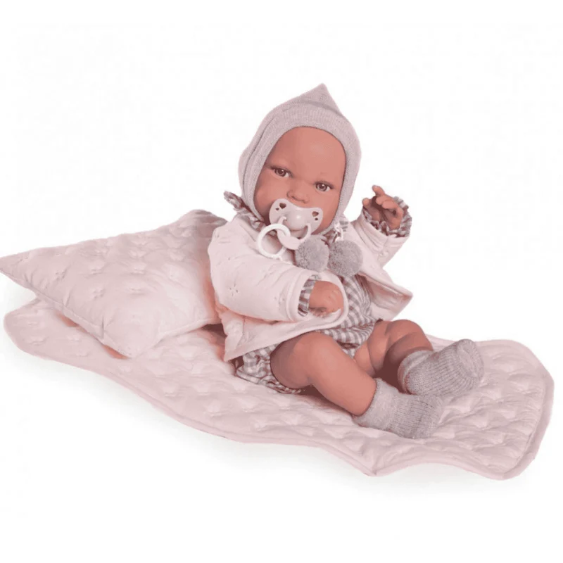 Muñeca Recién Nacida Pipa con Manta Acolchada - Antonio Juan