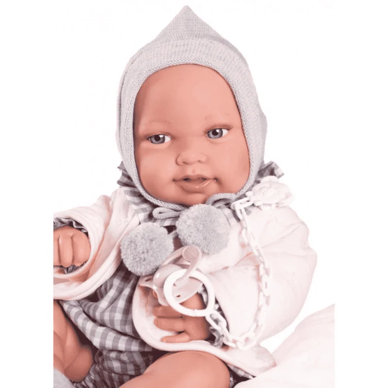 Muñeca Recién Nacida Pipa con Manta Acolchada - Antonio Juan