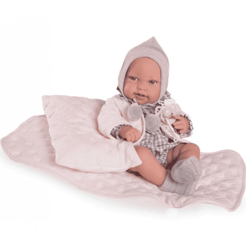 Muñeca Recién Nacida Pipa con Manta Acolchada - Antonio Juan