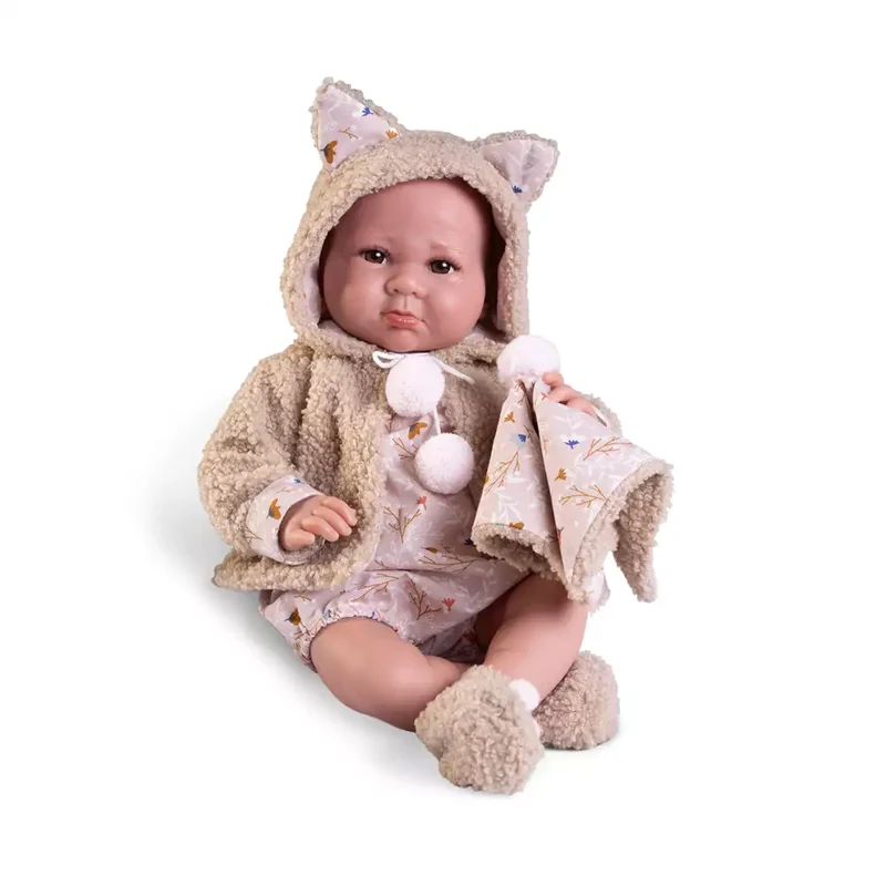 Muñeco Recién Nacido Luca con chaqueta borreguillo 42 cm Antonio Juan