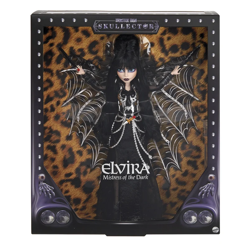 Monster High Skullector Elvira, Mistress of the Dark – Muñeca Coleccionista