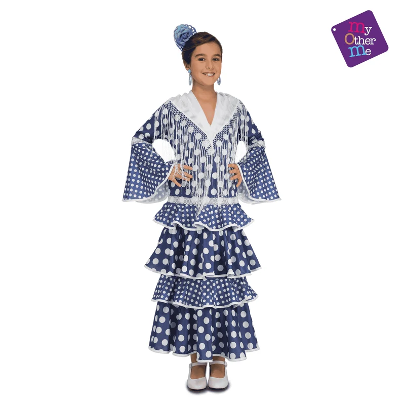 Disfraz de Flamenca alvero 7-9 años infantil