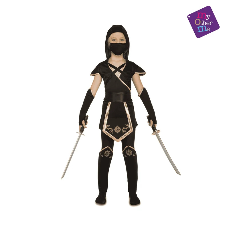 Disfraz de Black ninja 7-9 años infantil