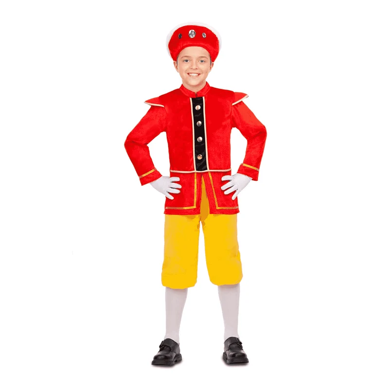 Disfraz de Paje amarillo 5-6 años infantil