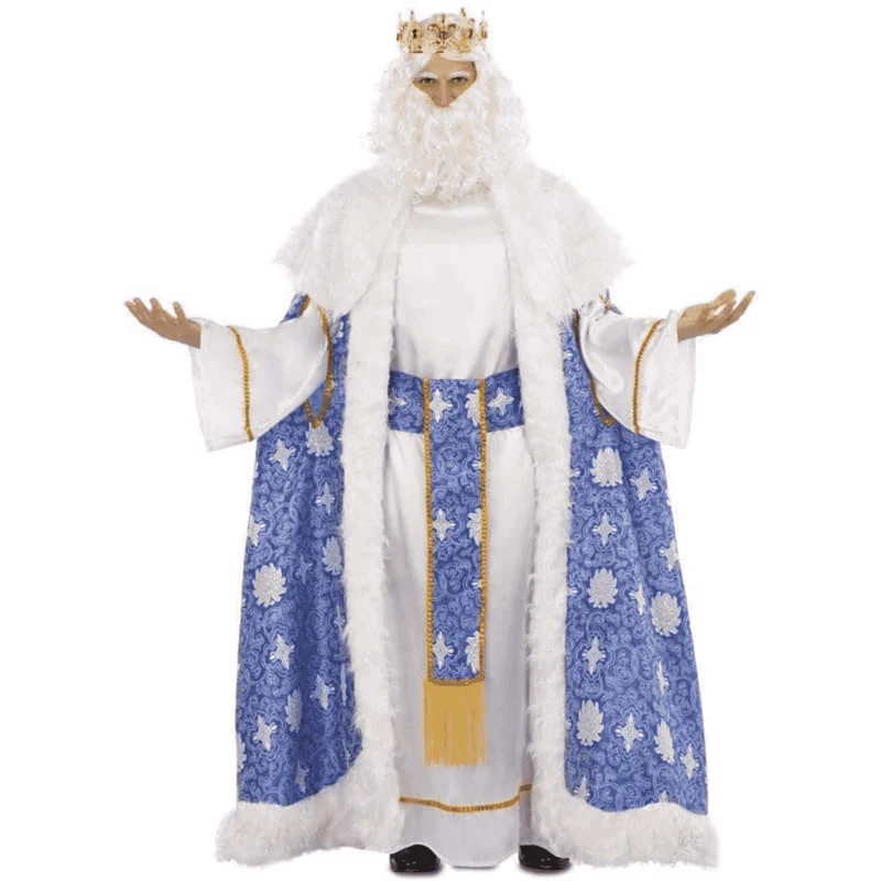 Disfraz de Rey gaspar brocado adulto talla ML