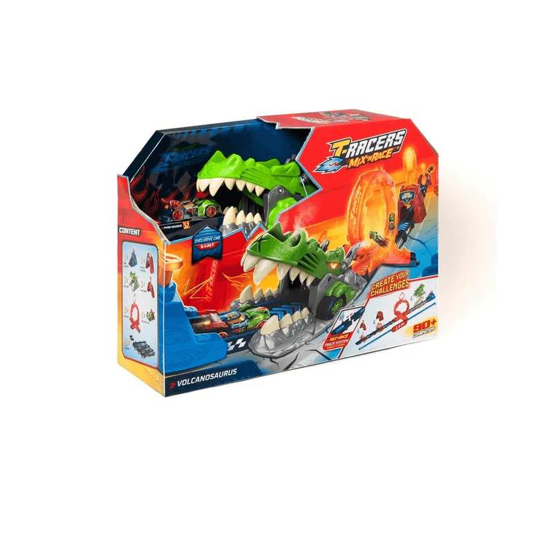 Juguete Tracers Mix & Race Volcanosaurus
