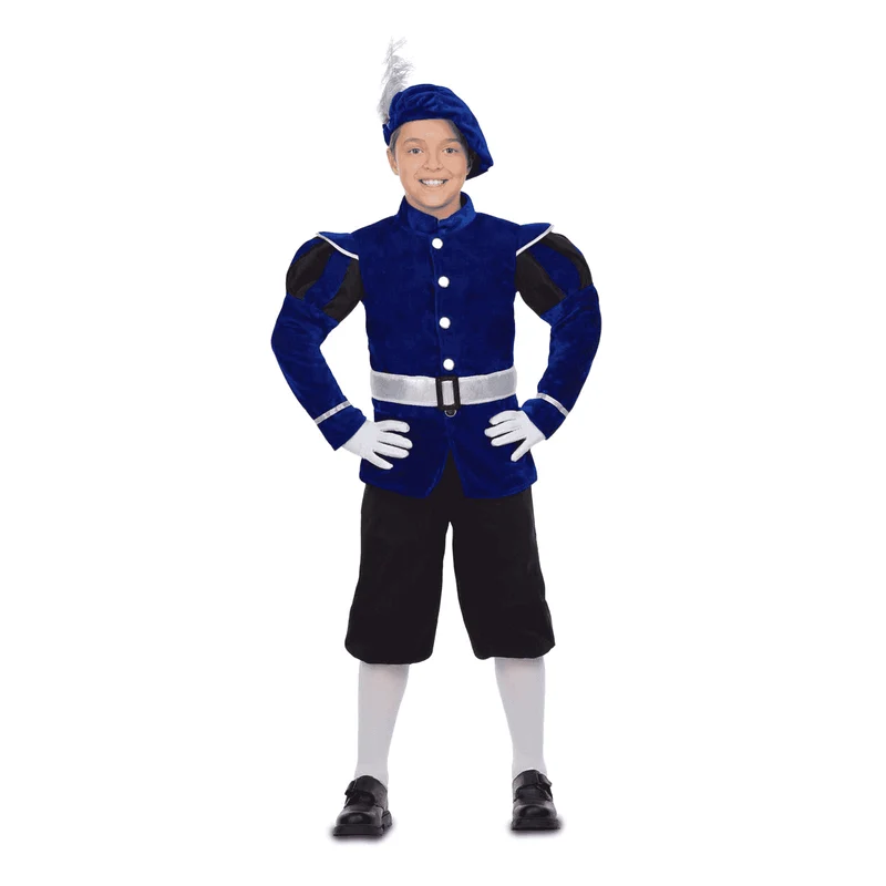 Disfraz de Paje azul 3-4 años infantil