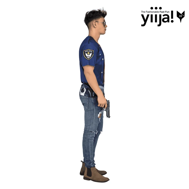 Disfraz de Muscular policeman adulto talla M