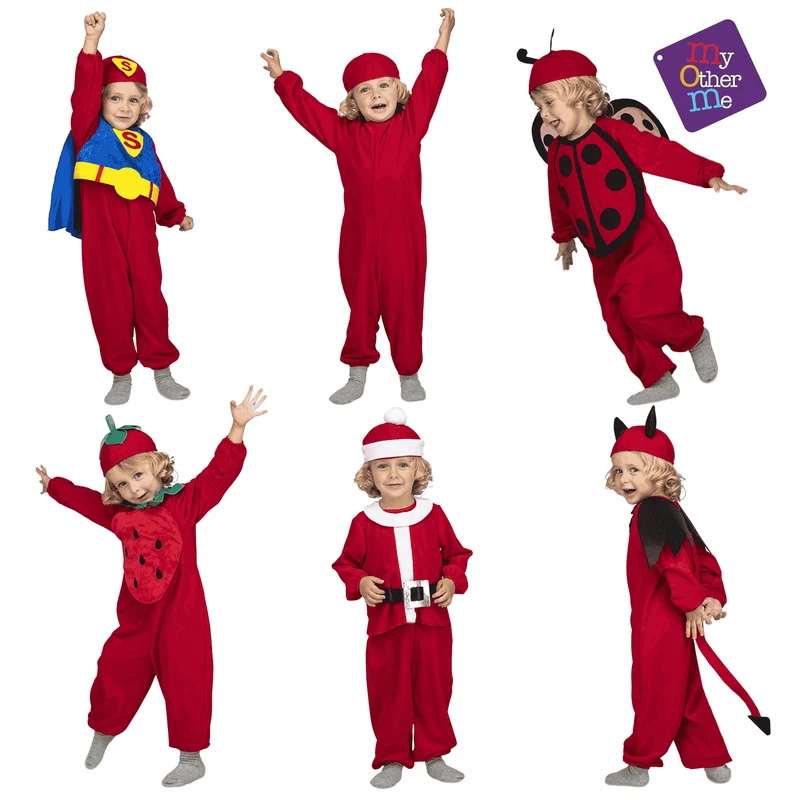 Disfraz de Quick ´n´ fun red 3-4 años infantil