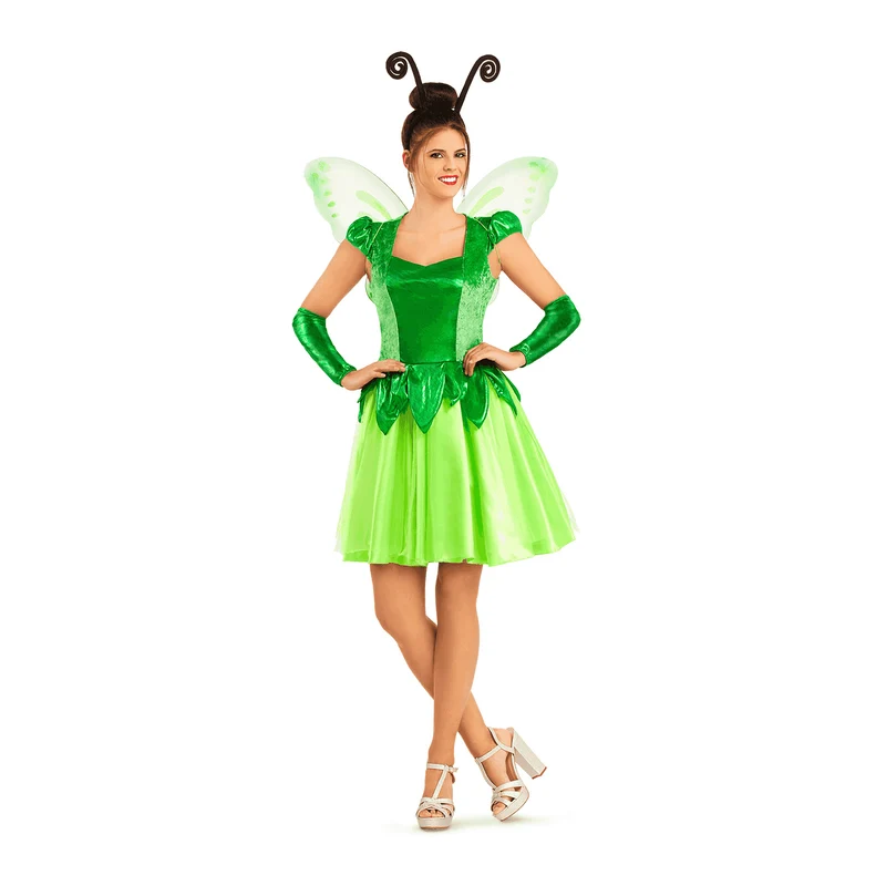Disfraz de Hada verde adulto talla XL