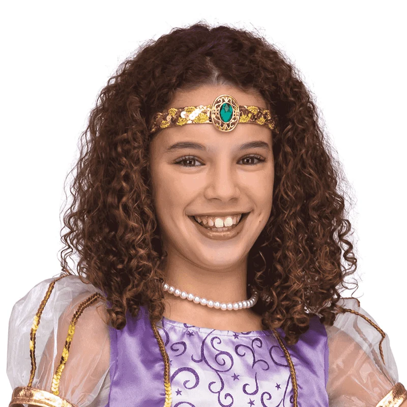 Disfraz de Princesa árabe morada 7-9 años infantil