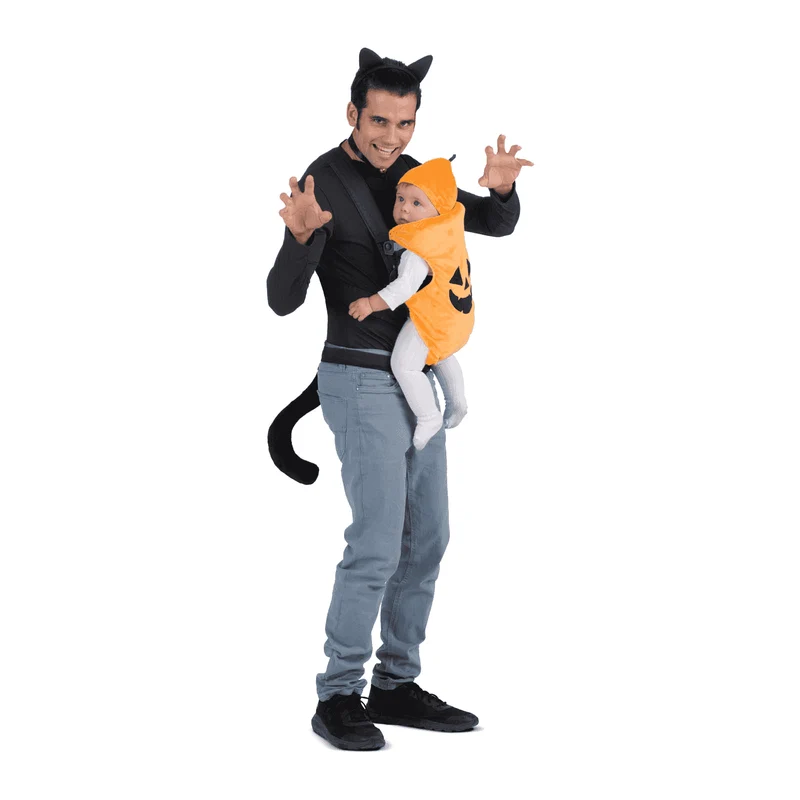 Disfraz de Cubremochila gato y calabaza one size ad adulto talla TALLA ÚNICA