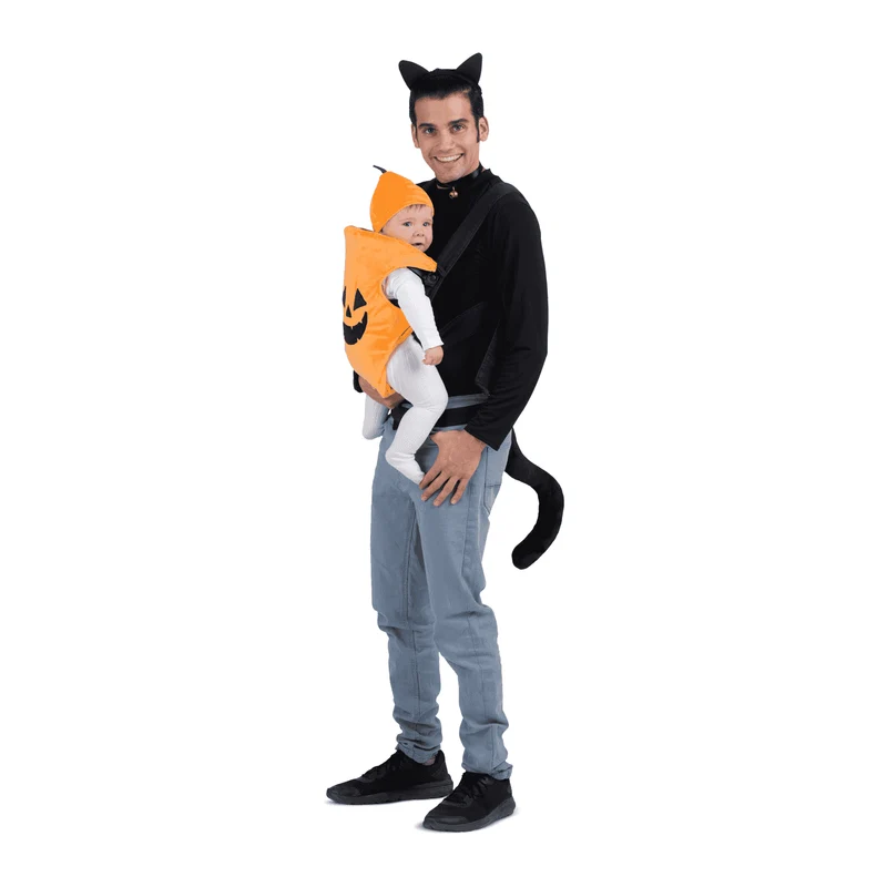 Disfraz de Cubremochila gato y calabaza one size ad adulto talla TALLA ÚNICA