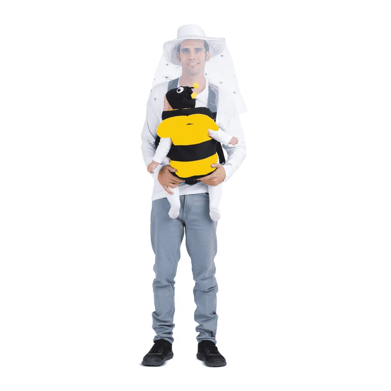 Disfraz de Cubremochila apicultor y abeja one size adulto talla TALLA ÚNICA