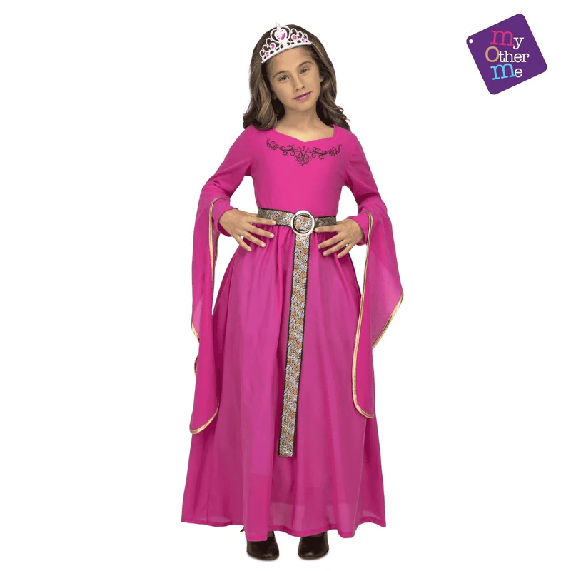 Disfraz de Princesa medieval rosa 10-12 años infantil