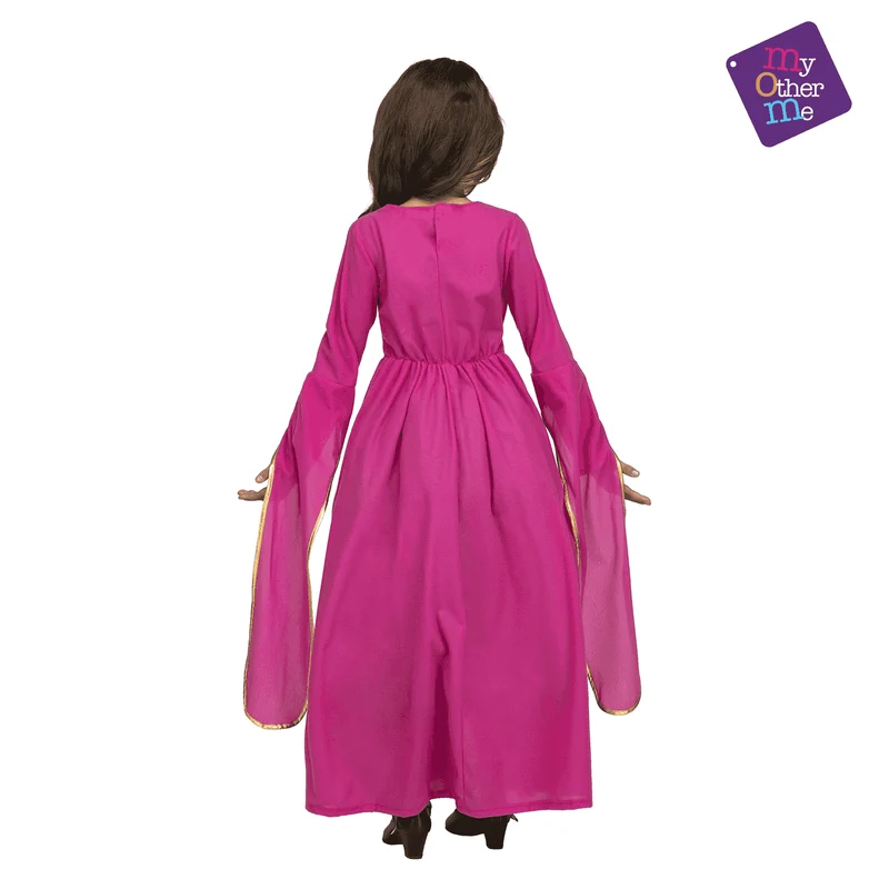 Disfraz de Princesa medieval rosa 10-12 años infantil
