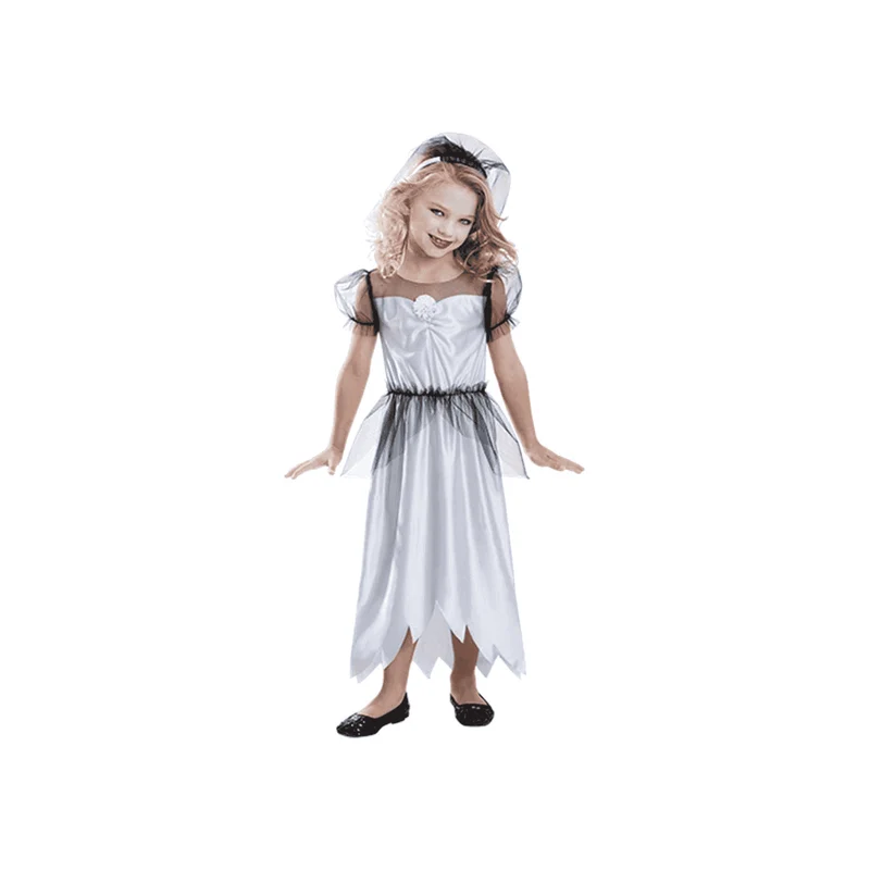 Disfraz novia zombie niña T. 3-5 años