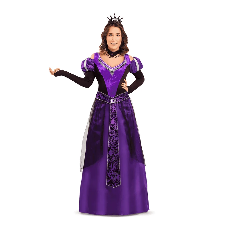 Disfraz de Reina medieval adulto talla ML