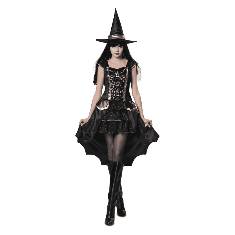 Disfraz de Bruja plateada adulto talla S