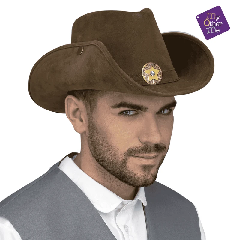 Sombrero Vaquero color marrón para disfraz