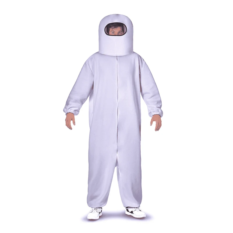 Disfraz de Among us impostor white ml adulto talla ML