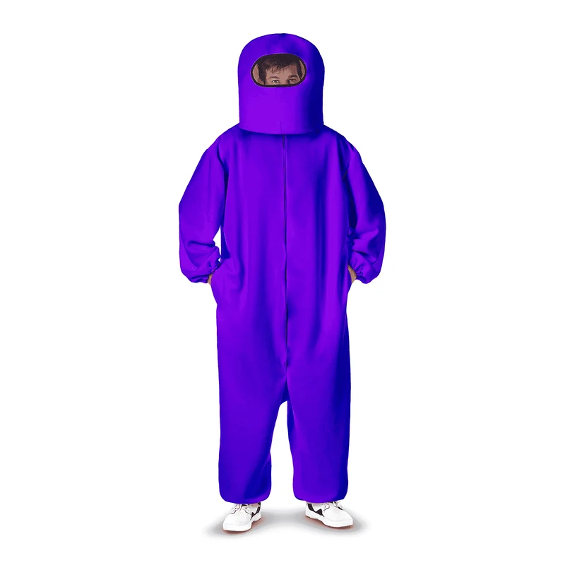 Disfraz de Among us impostor purple ml adulto talla ML