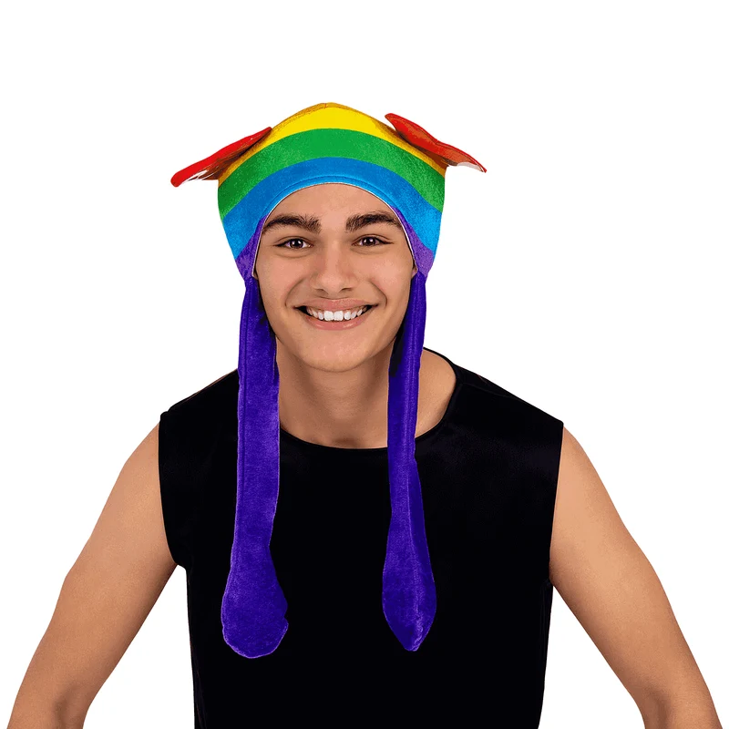 Gorro Arcoíris color multicolor para disfraz