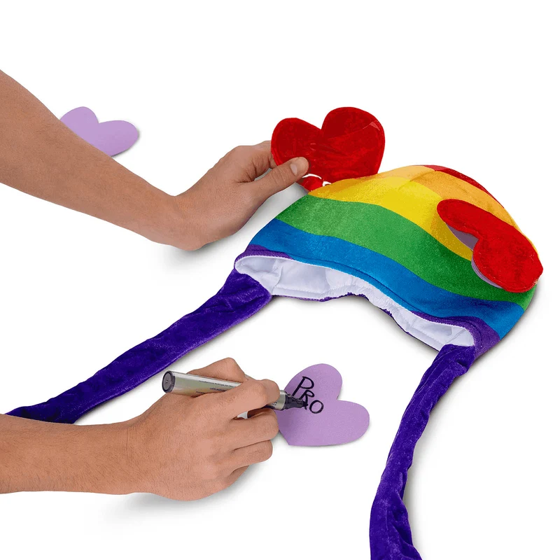 Gorro Arcoíris color multicolor para disfraz