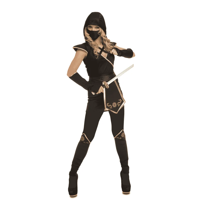 Disfraz de Black ninja adulto talla XL