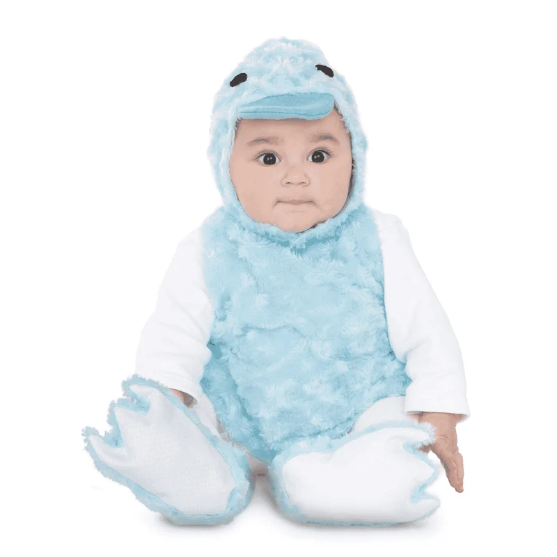 Disfraz de Patito peluche azul 7-12 meses bebé